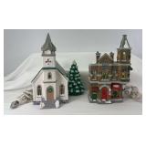 Dept. 56 All Saints Church in styrofoam & Jack