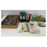 Postwar Lionel O Gauge 3461, 45N, 445, 3656, 3462-70, 3356-100 plus original instructions sheets