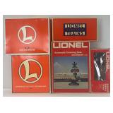 Modern Lionel O Gauge track and layout accessories in original boxes ready for use