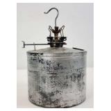 The Adams and Westlake Company round railroad switch lantern lamp fount/pot original as found condition