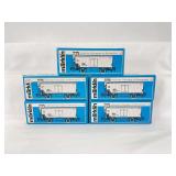 Marklin HO Gauge 82513, 82514, 82515, 82554A, 82556 box cars with brakeman