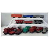 Marx O Gauge 4 and 8 wheel freight trains 467110, 5586, 4571, 347100, 715100, 18326, 556, 91257, 551, 20102, 256
