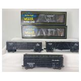 Williams, Weaver, Atlas D&RGW stockcar group of five w/two in box