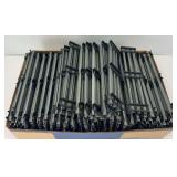 Postwar Lionel O Gauge factory track one hundred fifteen straight sections all dull gray rail