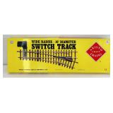 Aristo-Craft #1 Gauge 1:29 G Scale ART-30380 Left Hand manual wide radius switch track NIB