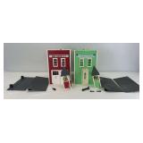 Piko G Scale No. 62203 St. Thomas Church and No. 62214 Pleasantown Fire Station No. 9 layout accessory buildings