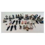 Nice group of resin cast layout/diorama figures 1 marked Schleich, O/G gauge
