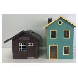 Piko G Scale No. 62066 Dr. Lang Practice and unmarked ticket office/station layout accessory buildings