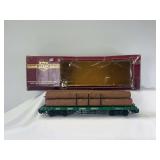 Bachmann Big Haulers G Scale Item #93541 Coal Creek Lumber flat car with logs in original box