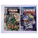 2 MARVEL COMICS THE THING SEE DESC.