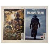 2 MARVEL COMICS STAR WARS THE MANDALORIAN #1, 2