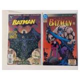 2 DC COMICS BATMAN KNIGHT FALL #498 & BATMAN #611