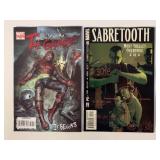 2 MARVEL COMICS SABRE TOOTH #2 & THE GAUNTLET #612
