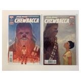 2 MARVEL COMICS STAR WARS CHEWBACCA #1, 2