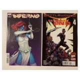 2 MARVEL COMICS BATTLE WORLD #4 & INFERNO #1