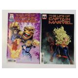 2 MARVEL COMICS THE LIFE OF CAPTAIN MARVEL #2, 3