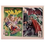 2 MARVEL COMICS THOR #1, IMMORTAL THOR #9