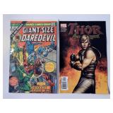 2 MARVEL COMICS THOR #2, GIANT SIZE DAREDEVIL #1