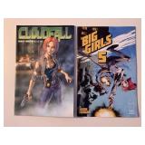 2 IMAGE COMICS BIG GIRLS #5 & CLOUD FALL #9