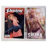 2 DYNAMITE COMICS SHEENA #10 & THE SHADOW #2