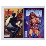 2 DYNAMITE COMICS LADY RAWHIDE #1 & MISS FURY #5