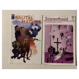 2 IDW COMICS SCARENTHOOD #3 & BRUTAL NATURE #1
