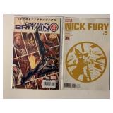2 MARVEL COMICS NICK FURY #5 & CAPTAIN BRITAIN #1