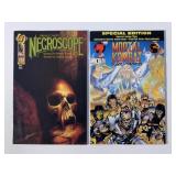 2 MALIBU COMICS MORTAL KOMBAT #1 & NECROSCOPE #3