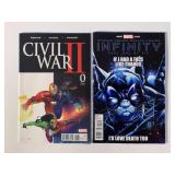 2 MARVEL COMICS INFINITY #1 & CIVIL WAR II # 0