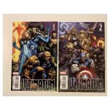 2 MARVEL COMICS ULTIMATUM # 1, 2