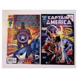 2 MARVEL COMICS CAPTAIN AMERICA SEE DESC.