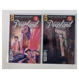 2 TITAN COMICS PEEP LAND 2/#1 ADULT READ