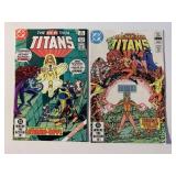 2 DC COMICS THE NEW TEEN TITANS #25, 30