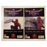 2 MARVEL COMICS SPIDER-MAN HOME COMING # 1, 2 SET