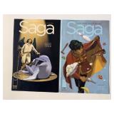2 IMAGE COMICS SAGA #67, 68 ADULT READ