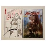 2 DYNAMITE COMICS RED SONJA SEE DESC.
