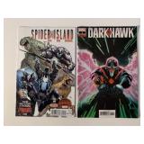 2 MARVEL COMICS DARK HAWK #1 & SPIDER ISLAND #2