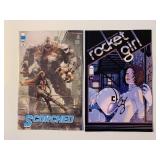 2 IMAGE COMICS ROCKET GIRL #2 & SCORCHED #10