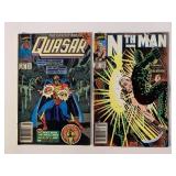 2 MARVEL COMICS N TH MAN #10 & QUASAR #8