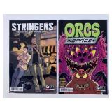 2 ONI PRESS COMICS ORCS IN SPACE #7 & STRINGERS #1