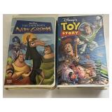 2 WALT DISNEY, VHS EMPEROR'S NEW GROOVE, TOY STORY