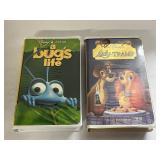 2 WALT DISNEY VHS  LADY & THE TRAMP,  A BUG'S LIFE