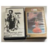 2 VHS BLACK GUNN' AND PINK FLAMINGO