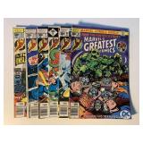 6 MARVEL COMICS 30 CENT COVERS SEE DESC.