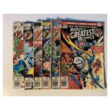 6 MARVEL COMICS W/30 CENT COVERS SEE DESC.