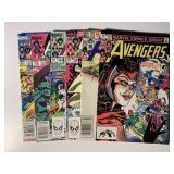 6 MARVEL COMICS W/60 CENT COVERS SEE DESC.