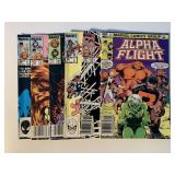 6 MARVEL COMICS W/60 CENT COVERS SEE DESC.