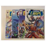 4 VALIANT COMICS THE H.A.R.D. CORPS #1, 2, 4, 12