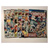 8 MARVEL COMICS THE CHAMPIONS SEE DESC.