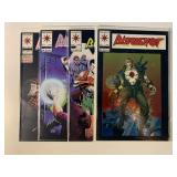 4 VALIANT COMICS BLOODSHOT #1, 4, 9, 10